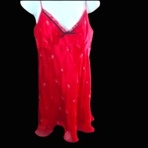 Morgan Taylor Red Chemise Intimates & Sleepwear